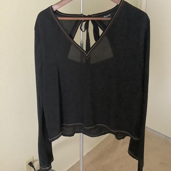 Madewell New without Tags Blouse / Size L / Black - Picture 1 of 6
